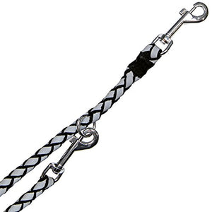 SaferLife Cavo Reflect adjustable leash, S-M: 2.00 m/ø 12 mm, black - Pet Shop Luna