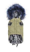 Record Anorak Dog Down Jacket Plush Coat S 35 cm with Hood with Fur - Pet Shop Luna
