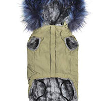 Record Anorak Dog Down Jacket Plush Coat S 35 cm with Hood with Fur - Pet Shop Luna
