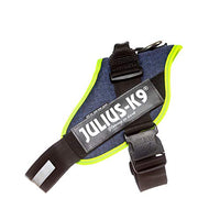 Julius-K9, 16IDC-FARNE-2, IDC Powerharness, dog harness, Size: 2, Jeans with neon edge - Pet Shop Luna
