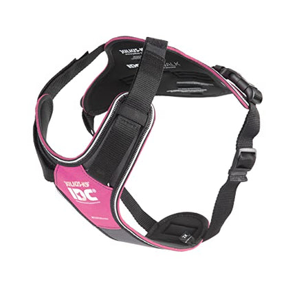 IDC Longwalk Y-Harness, Pink-Gray, Size: XL - Pet Shop Luna