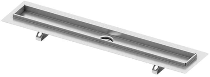 TECE 601000 drainline - Canaletta per doccia, lunghezza 100 cm, in acciaio INOX lucidato, forma dritta, colore: Argento - Pet Shop Luna