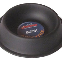 Record Bowl - Stainless Steel Feeder Non-Slip Record Black Line - Pet Shop Luna