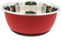 Tyrol Stainless Steel Anti-Slip Bowl for Cat/Dog/Pets, Mat Red, 13.5 cm, 0.13601 kg - Pet Shop Luna