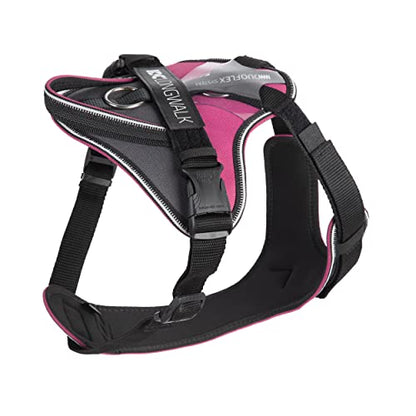 IDC Longwalk Y-Harness, Pink-Gray, Size: XL - Pet Shop Luna