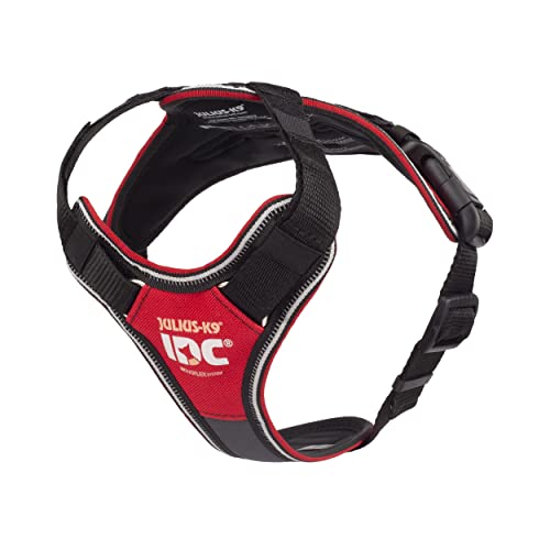 IDC Longwalk Y-Harness, Red-Gray, Size: XS - Pet Shop Luna