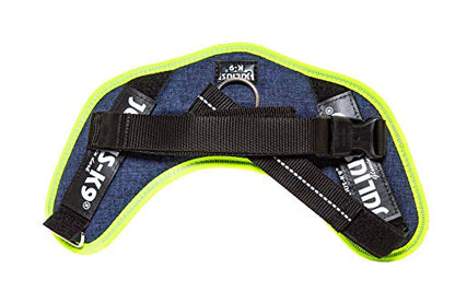 Julius-K9, 16IDC-FARNE-M, IDC Powerharness, dog harness, Size: Mini, Jeans with neon edge - Pet Shop Luna