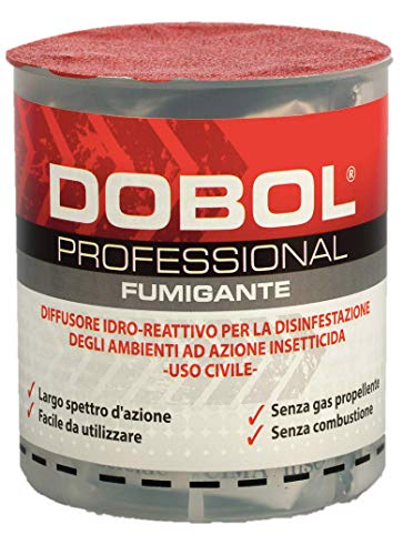 12 x BARATTOLI 20 gr. DOBOL INSETTICIDA FUMOGENO CON CIFENOTRIN AMBIENTI DA 250 M3 - Pet Shop Luna