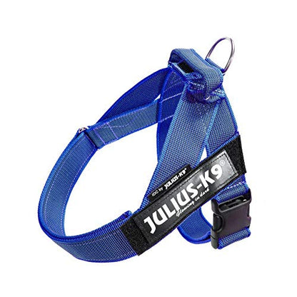 Julius-K9, 16IDC-0-B-2015, IDC Color & Gray Belt Harness for Dogs, Size: 0, Blue-Gray - Pet Shop Luna