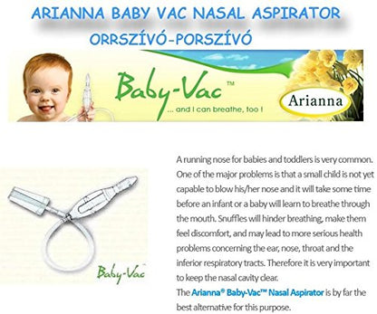 Arianna Baby Vac Infant Child Vacuum Nasal Aspirator - Pet Shop Luna