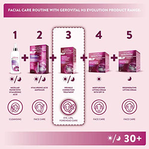 Anti-Wrinkle Corrector Treatment for Eyes, Lips and Forehead Contour, Improves the Elasticity and Firmness of the Skin, Gerovital H3 Evolution - Pet Shop Luna