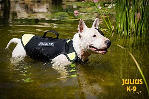 Julius-K9, 16SWM-IDC-S, IDC Multifunctional Dog Vest 3-in-1, Small, Black and UV Orange - Pet Shop Luna