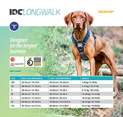 IDC Longwalk Y-Harness, Blue-Gray, Size: XS - Pet Shop Luna