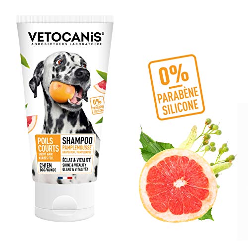 Vetocanis - Shampoo a Pelo Corto o a RAS per Cani, 0% di parabeni, 0% di Silicone, Formato 300 ml - Pet Shop Luna