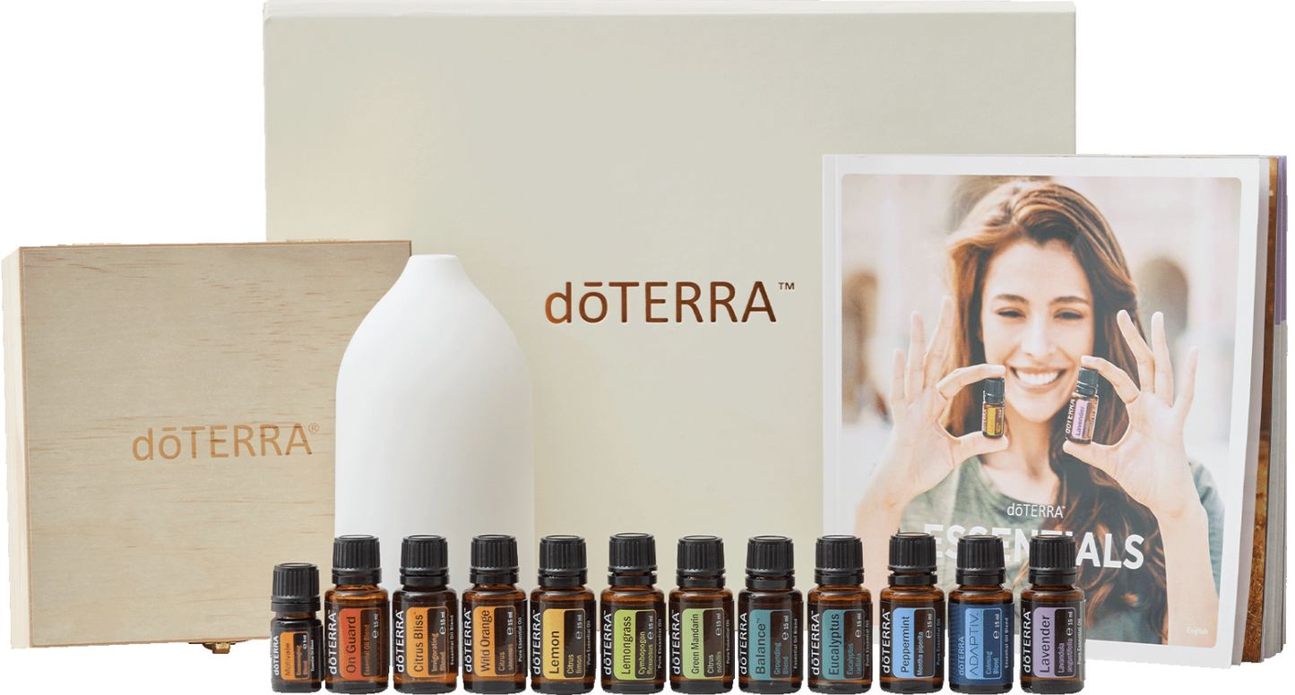 doTerra - Together Kit - 12 oli + Diffusore + Scatola legno - Olio Essenziale - Pet Shop Luna