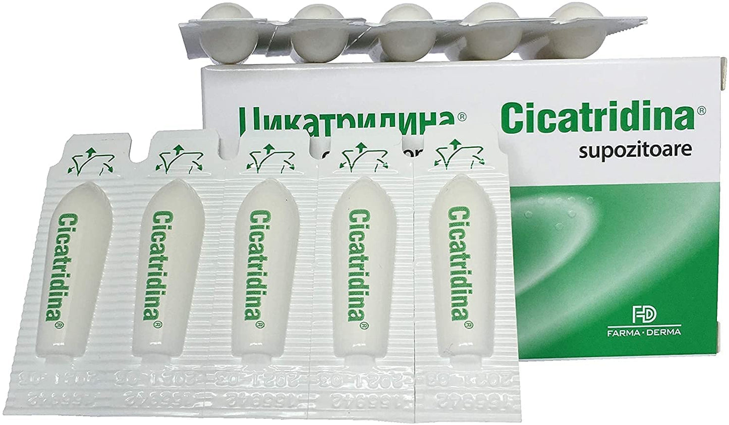 Cicatridina Suppositories Quickly Relieve Discomfort and Symptoms of Anal Disorders - Pet Shop Luna