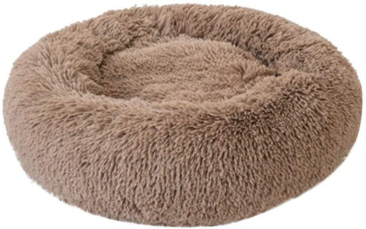 FriendGG Deluxe - Cuccia per Animali Domestici per Gatti e Cani di Taglia Media con Cuscino Morbido Rotondo o Ovale a Forma di Ciambella, Letto per Animali Domestici - Pet Shop Luna