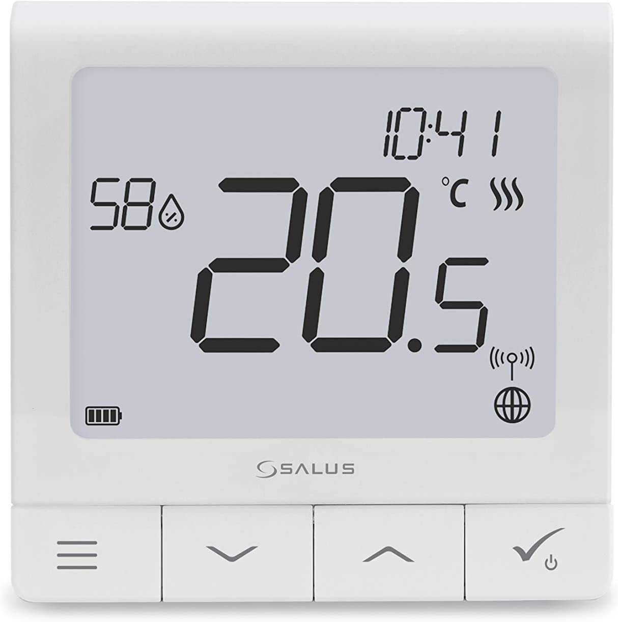 Salus Controls Starter Kit for Central Heating + One Room Controller - Includes 2 x Thermostat, 2 x Radiator Valve, Boiler Receiver and Smart Gateway Controller - Pet Shop Luna