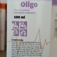Oligo InMed 100ml Multi Vitamini A,D3,E ,B1,B2,B6,B12 CALCIO, BIOTINA ECC - Pet Shop Luna