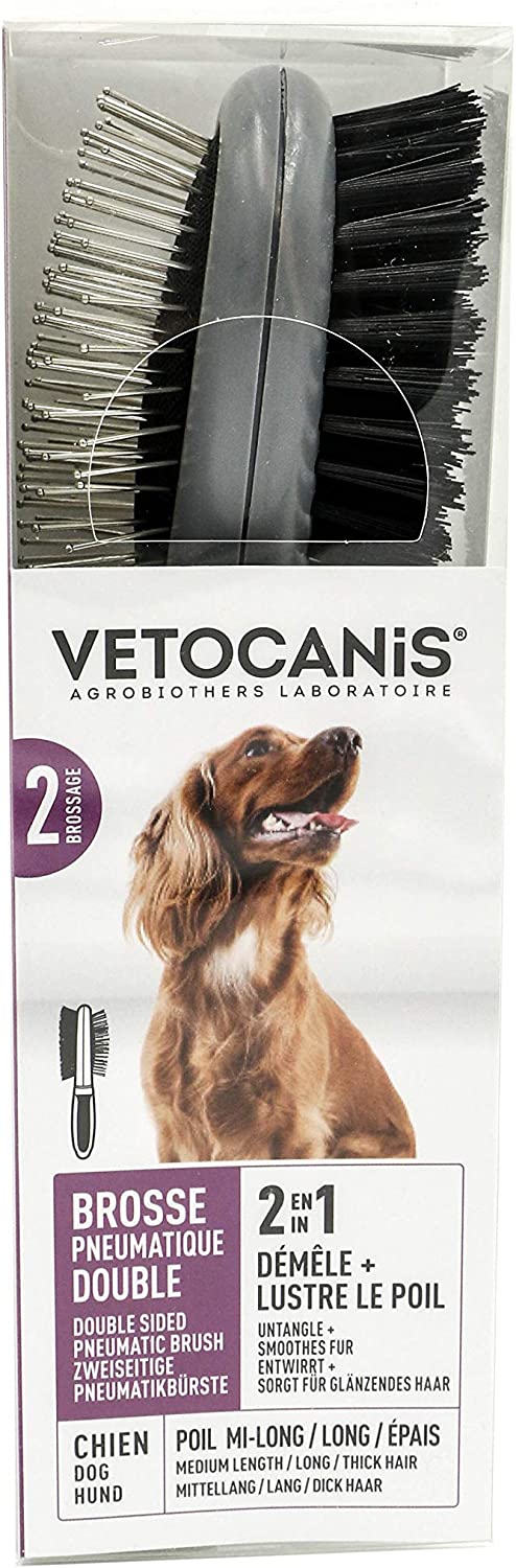 Vetocanis Spazzola Pneumatica Doppia Cane - Pet Shop Luna