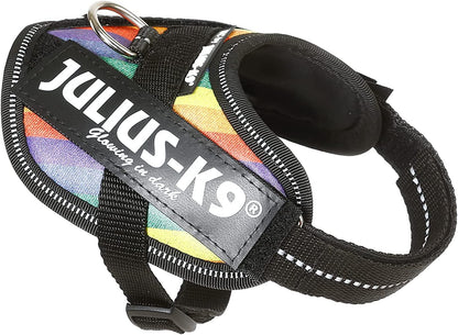 Julius-K9, 16IDC-JRBW-B2, IDC Powerharness, dog harness, Size: XL/2XS/Baby 2, Rainbow - Pet Shop Luna