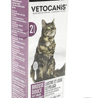 Vetocanis Gentle Grooming Massage brush for Cats, Gray, 0.140989 kg - Pet Shop Luna