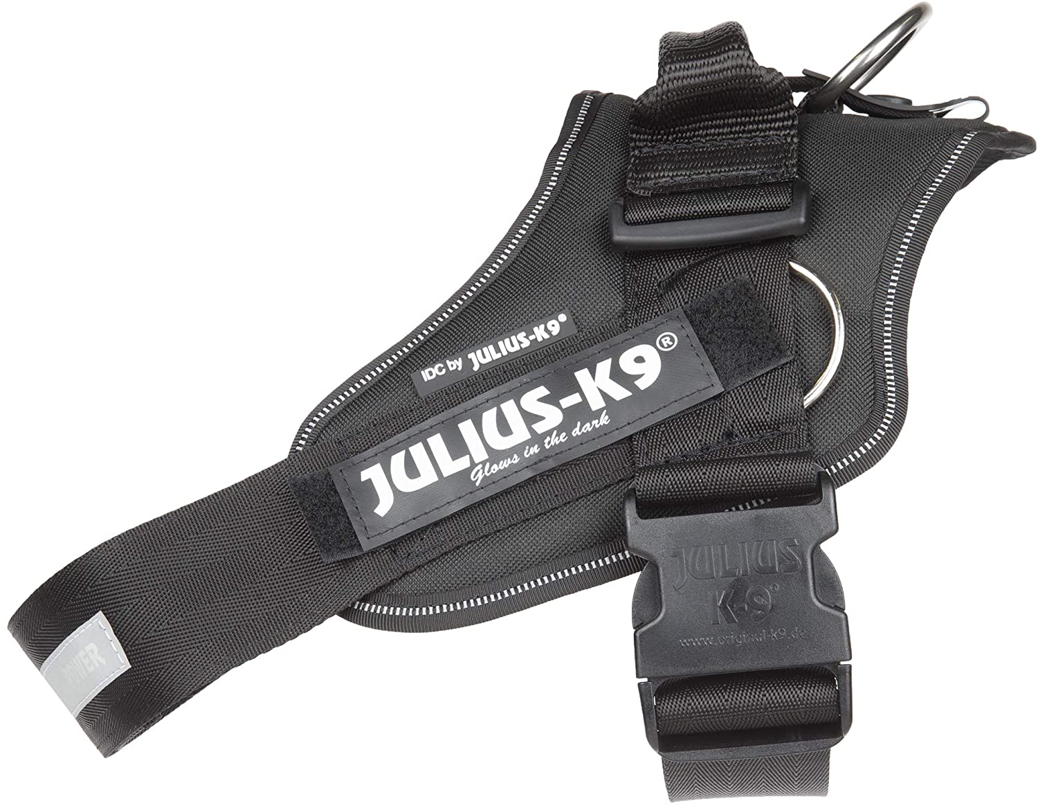 JULIUS-K9 | IDC-Powerharness with siderings | Size: 1 | Black by Julius-K9 - Pet Shop Luna