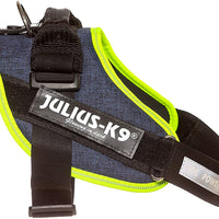 Julius-K9, 16IDC-FARNE-0, IDC Powerharness, dog harness, Size: 0, Jeans with neon edge - Pet Shop Luna