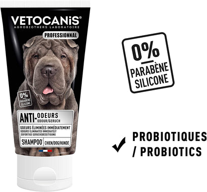 Shampoing antiodeur chien VETOCANIS - Pet Shop Luna