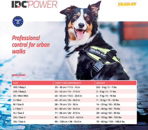 Julius-K9, 16IDC-AM-B1, IDC Powerharness, dog harness, Size: 2XL/3XS/Baby 1, Aquamarine - Pet Shop Luna