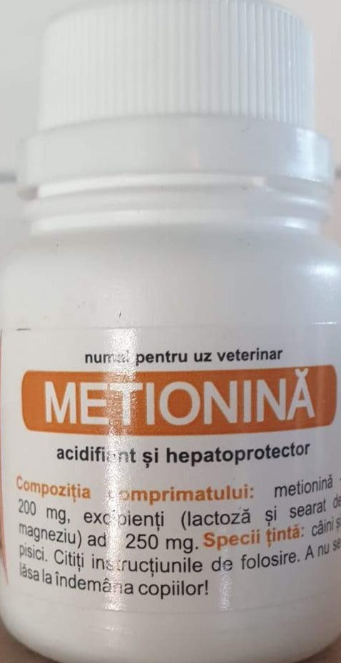 METIONINA 100CPR PER CANI E GATTI ACIDIFIANTE EPATO-PROTETTORE / FOR DOGS AND CATS ACIDIFYING HEPATOPROTECTOR - Pet Shop Luna