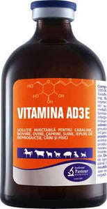 Vitamin AD3E for dog cat horse cattle ovine goat pig / vitamini per bovini suini cani gatti ovini caprini cavalli - Pet Shop Luna