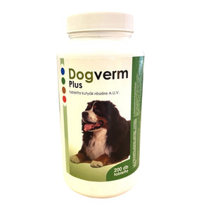 DogVerm plus 20 / 200 tablets, dewormer for dogs - Drontal alternative but better - Pet Shop Luna