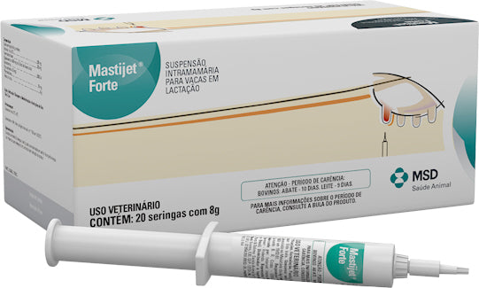 MASTIJET FORTE SIRINGHE X 8 G PER LA MASTITE bovini - Pet Shop Luna