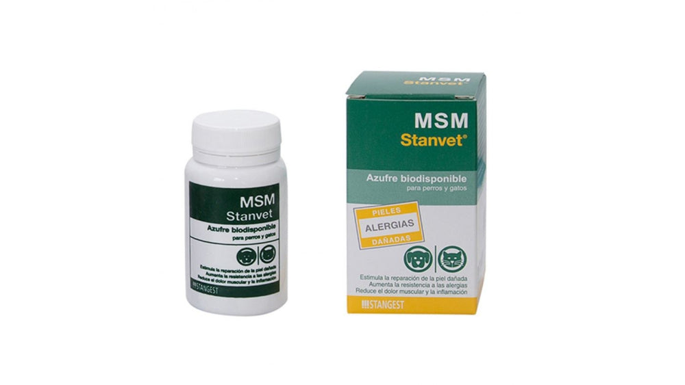 MSM, 60 tablets is a rich source of bioavailable sulfur. Sulfur is an essential mineral in all animal diets. In the past, they consumed it in fresh and unprocessed foods - Pet Shop Luna