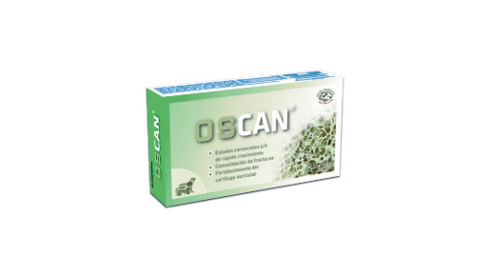 Oscan 60 tablets is a calcium supplement, nutritional for dogs and cats - Pet Shop Luna