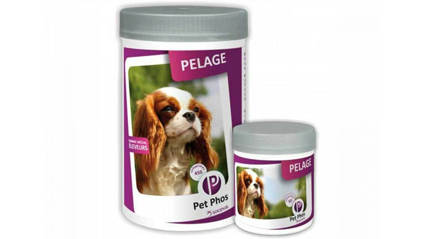 Pet Phos Canin Special Pelage is a vitamin supplement to protect the skin and health of fur in dogs. - Pet Shop Luna