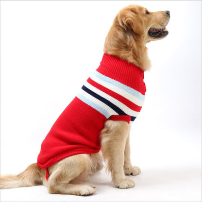 Classic Pet Dog Striate Sweater Cold Weather Coats Prevent Hair Loss Cloth For Dog or Puppy Kitten Cats - Pet Shop Luna