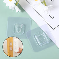 Double-Sided Adhesive Wall Hooks Hanger Strong Hooks Transparent Suction Cup Sucker Wall Storage Holder For Kitchen Bathroo - Pet Shop Luna