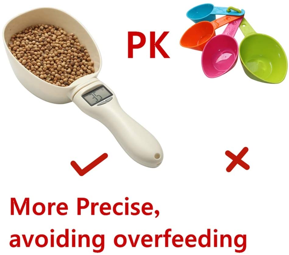 Food Scoop Precise Dog Cat Food Measuring with LCD Display / per cani e gatti - Pet Shop Luna