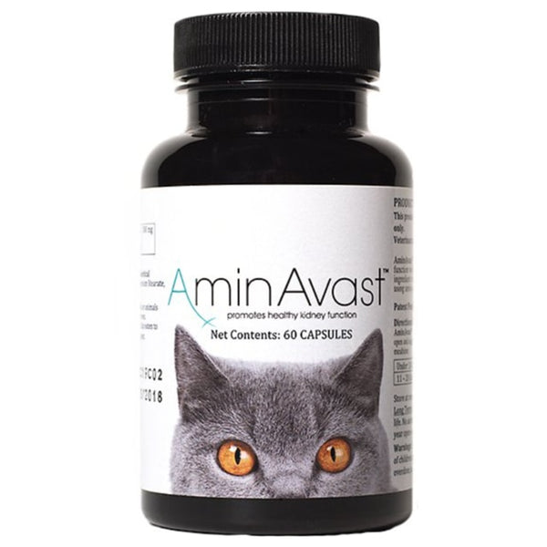 AminAvast Kidney Support Cat Supplement, 60 count - Pet Shop Luna