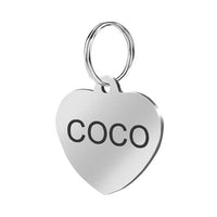 Stainless Steel Dog ID Tag Engraved / Medaglione per cani - Pet Shop Luna
