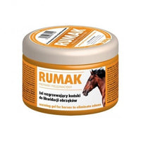 RUMAK Orange warming gel for horses to eliminate swelling Camphor: antirheumatic, antifebril, antineural, anti-inflammatory / Gel Rilassante per cavalli - Pet Shop Luna