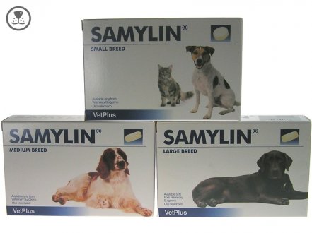 Samylin all Breeds 30 tablets Nutraceutical supplement for dogs and cats that helps maintain liver health - Pet Shop Luna