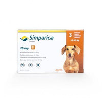 Simparica Dogs 3 tablets, pesticide for ticks and fleas and treatment of mange / per cani - Pet Shop Luna
