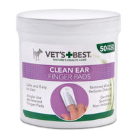 Vet's Best Ear Wipes, 50 pieces safe, easy to use, moist removes wax and reduces ear odors. - Pet Shop Luna
